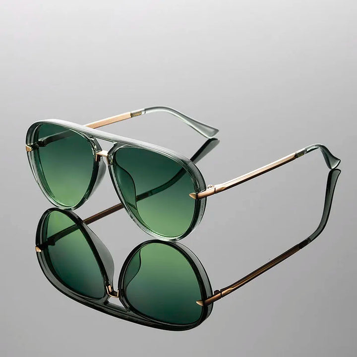 Clark Leather Aviators