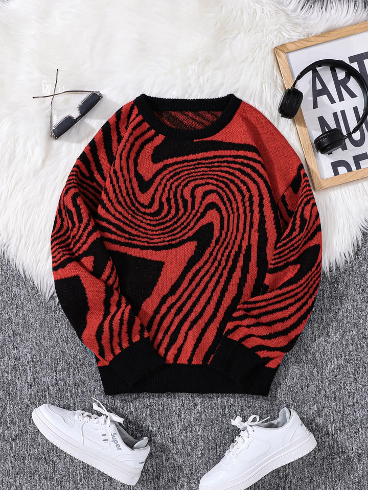 Florence Abstract Wool Pullover