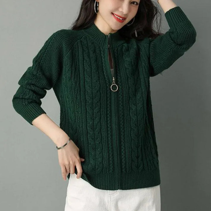 Maren Wool Zip Cardigan