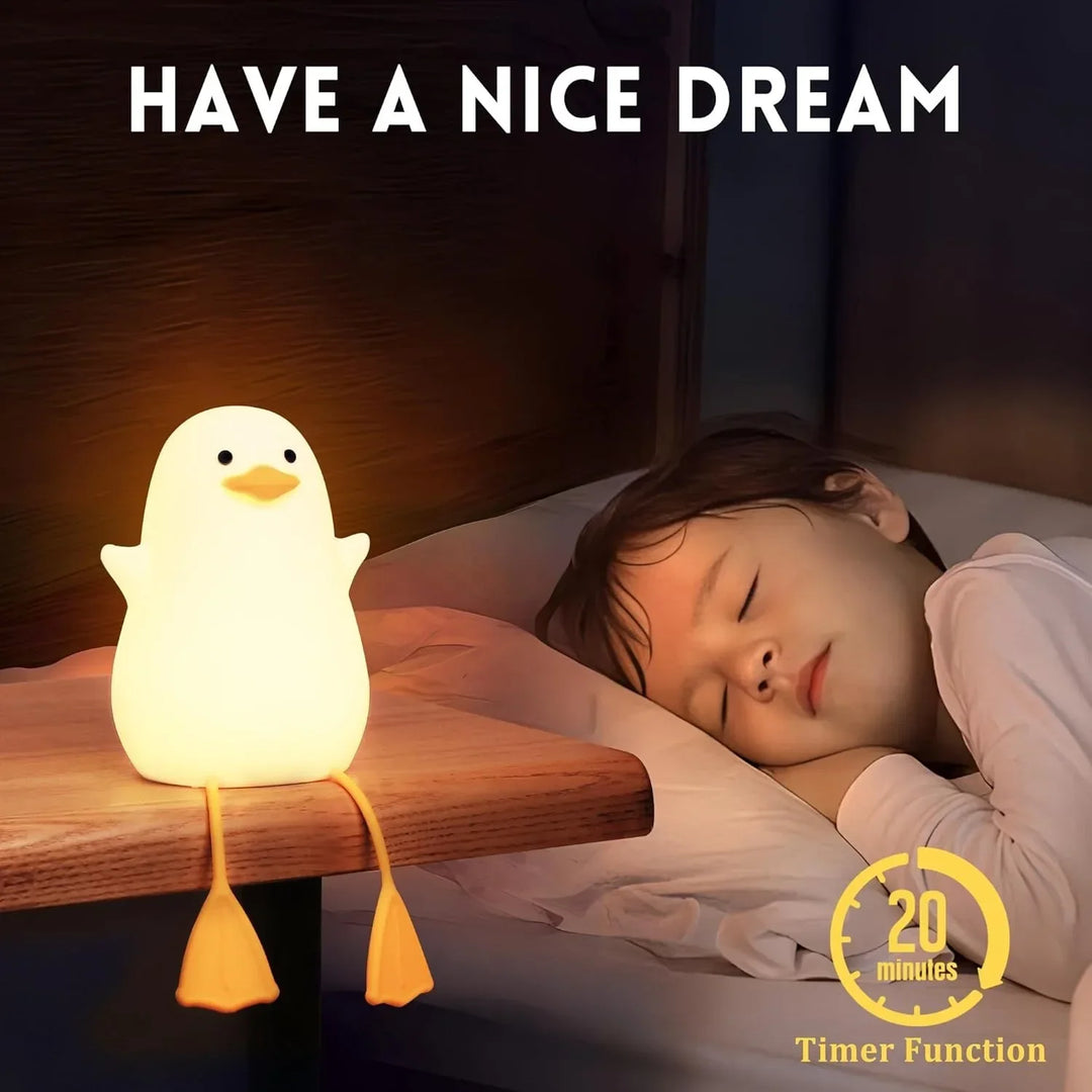 Silicone Duck Night Light With Touch Control