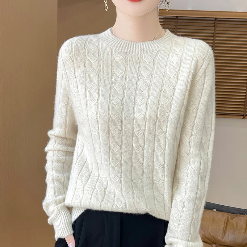 Milan Woolen Semi-Turtleneck Sweater