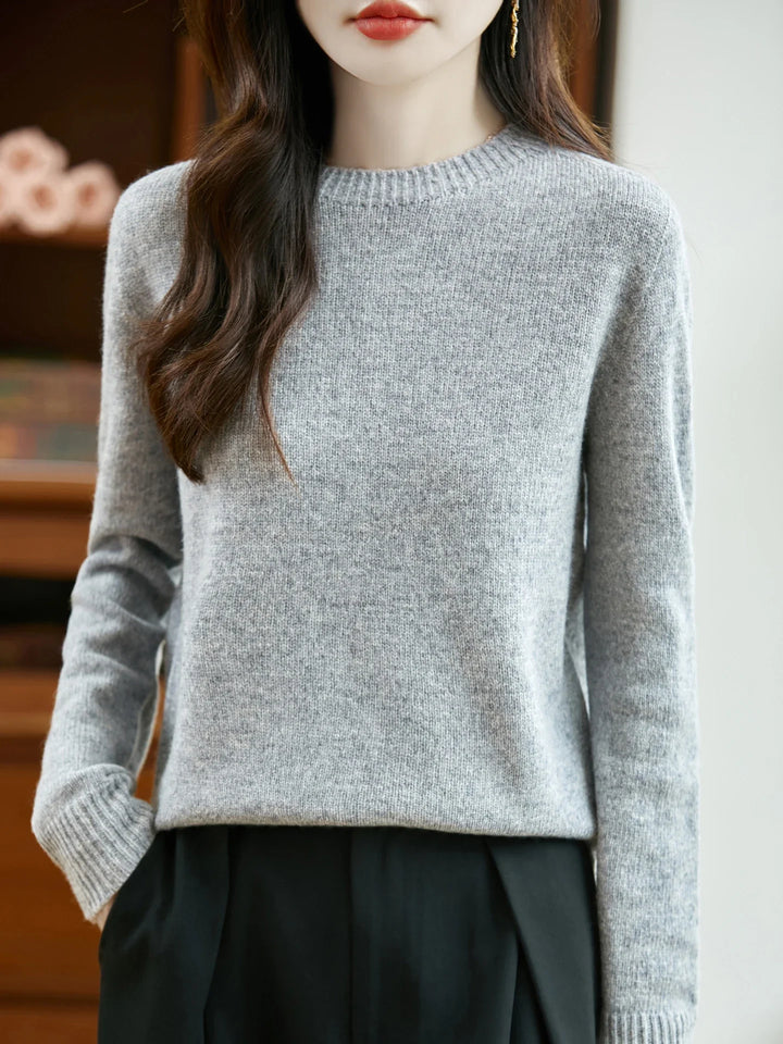 Florence Merino Wool O-Neck Sweater