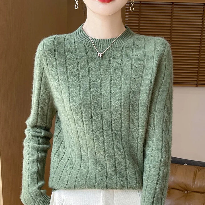 Milan Woolen Semi-Turtleneck Sweater