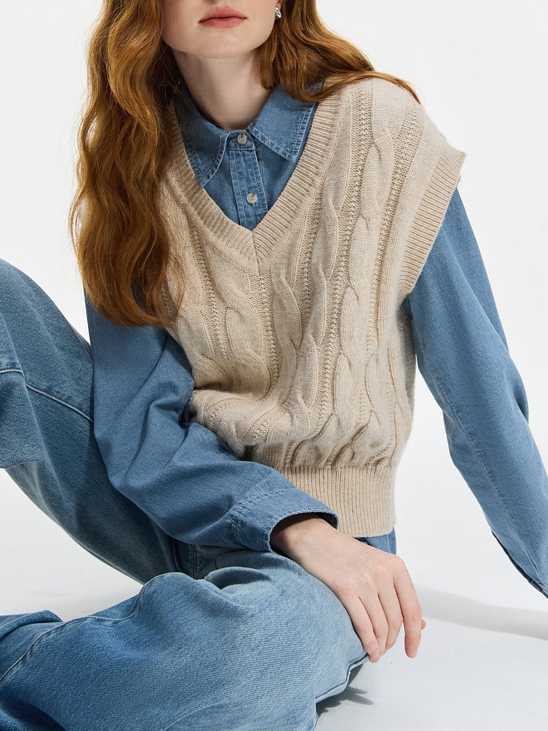 Aspen Cotton Sweater Vest