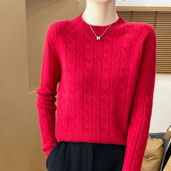 Milan Woolen Semi-Turtleneck Sweater