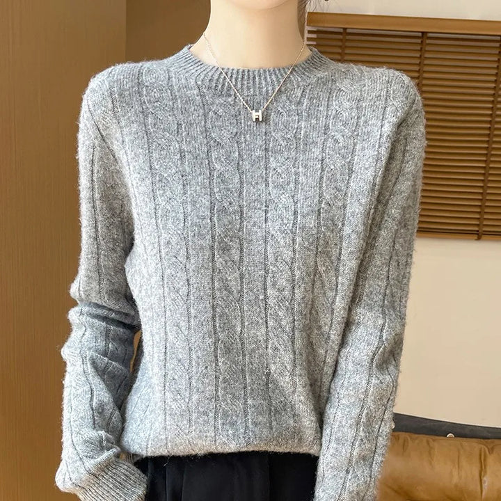 Milan Woolen Semi-Turtleneck Sweater