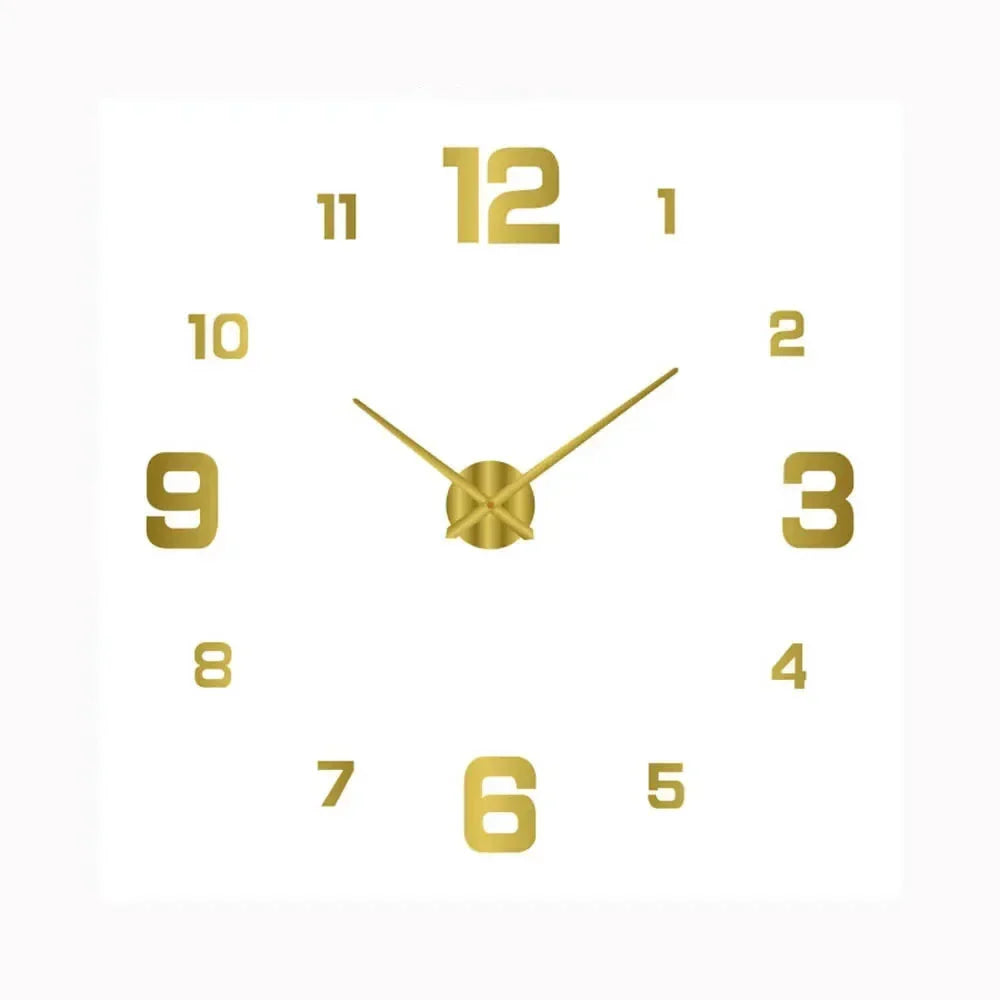 contemporary Glass and Metal Wall Clock