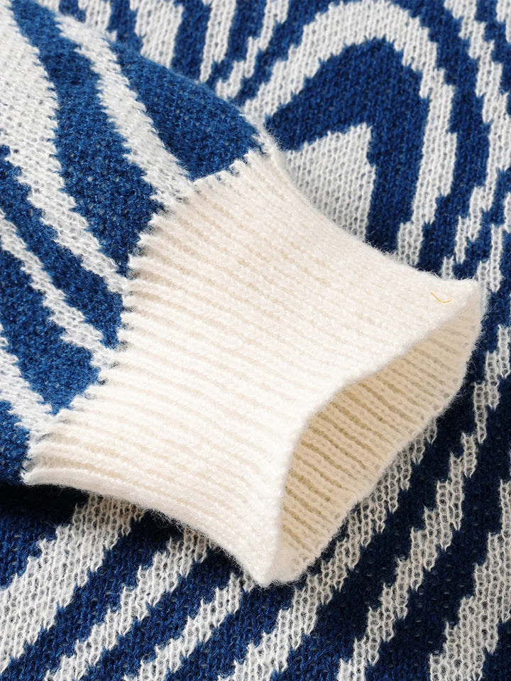 Florence Abstract Wool Pullover