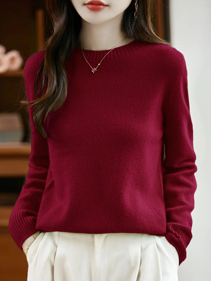 Florence Merino Wool O-Neck Sweater