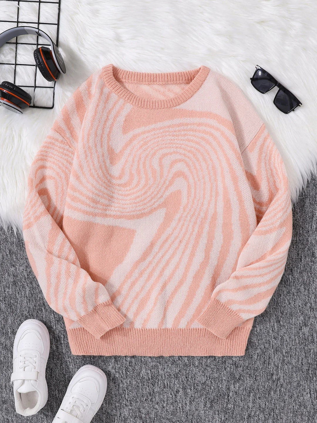 Florence Abstract Wool Pullover
