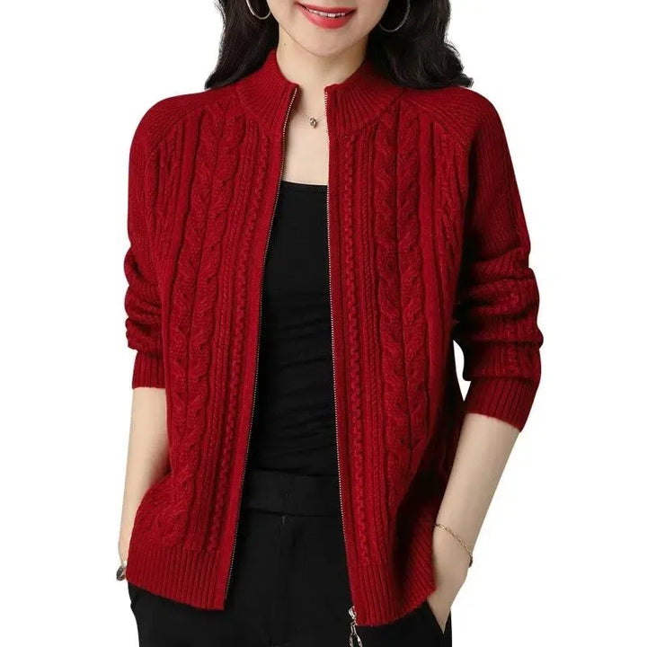 Maren Wool Zip Cardigan