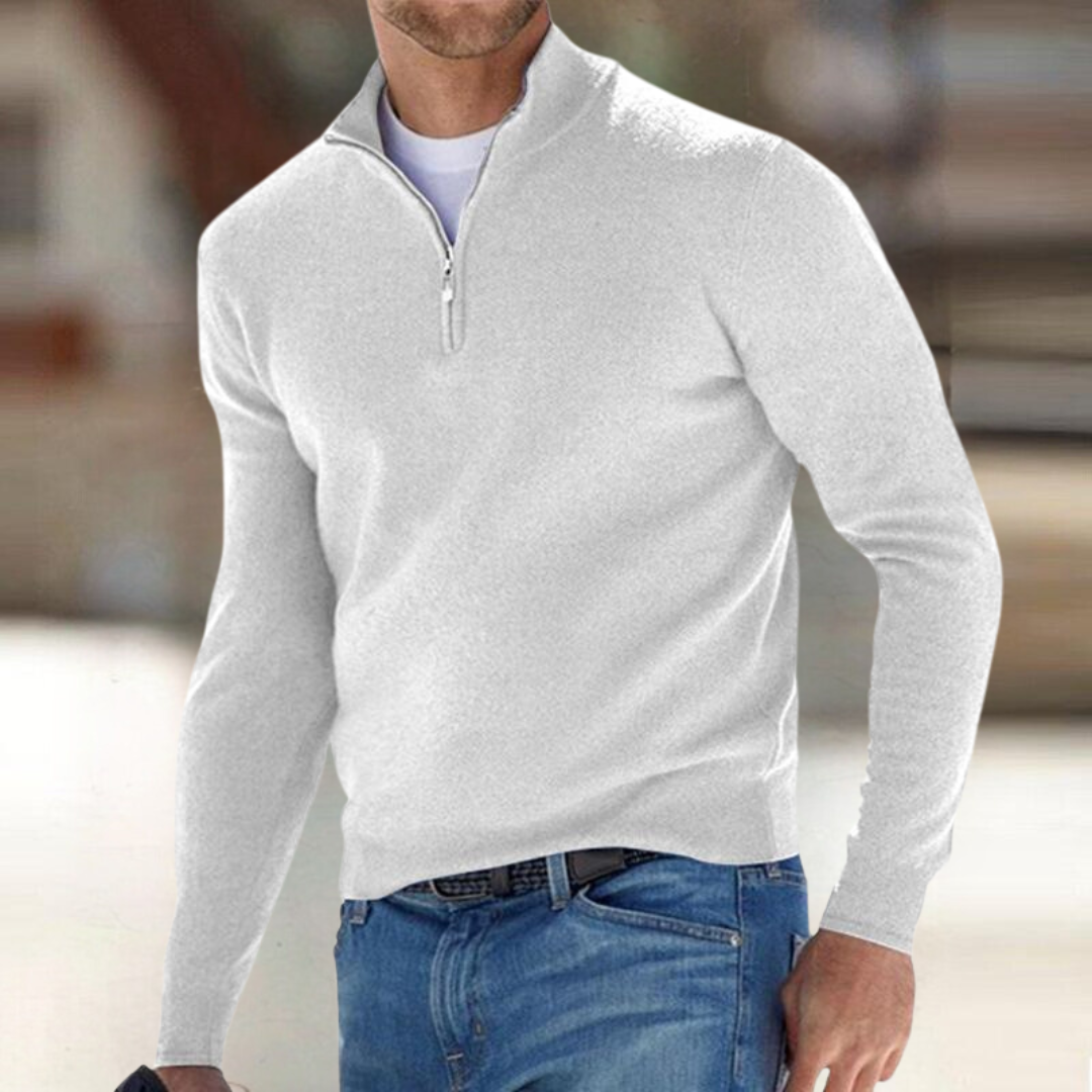 Langley Cashmere Half-Zip