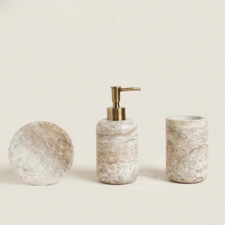 Verona Marble Bathroom Set