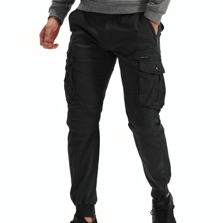 Mens Cotton Cargo Trousers - Sydney Thomas