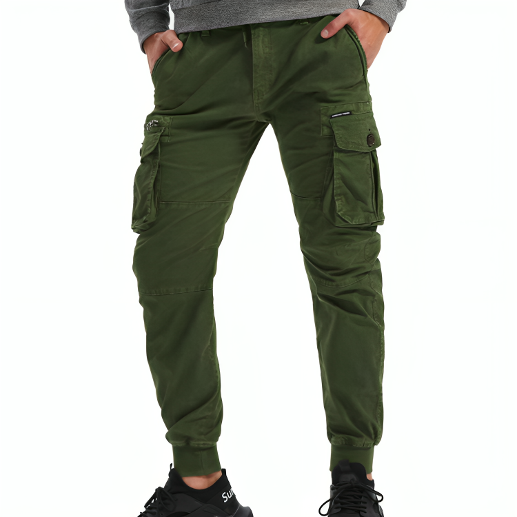 Mens Cotton Cargo Trousers - Sydney Thomas