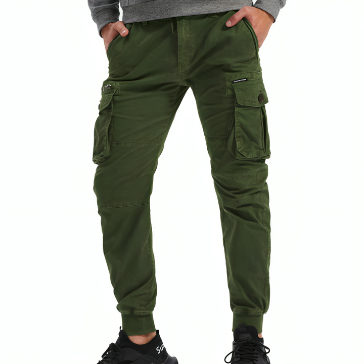 Mens Cotton Cargo Trousers - Sydney Thomas