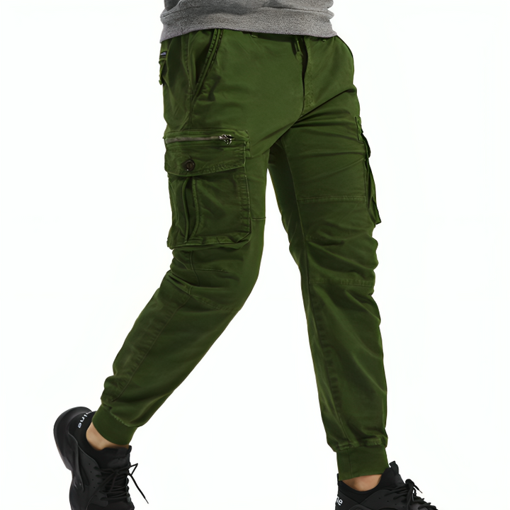 Mens Cotton Cargo Trousers - Sydney Thomas