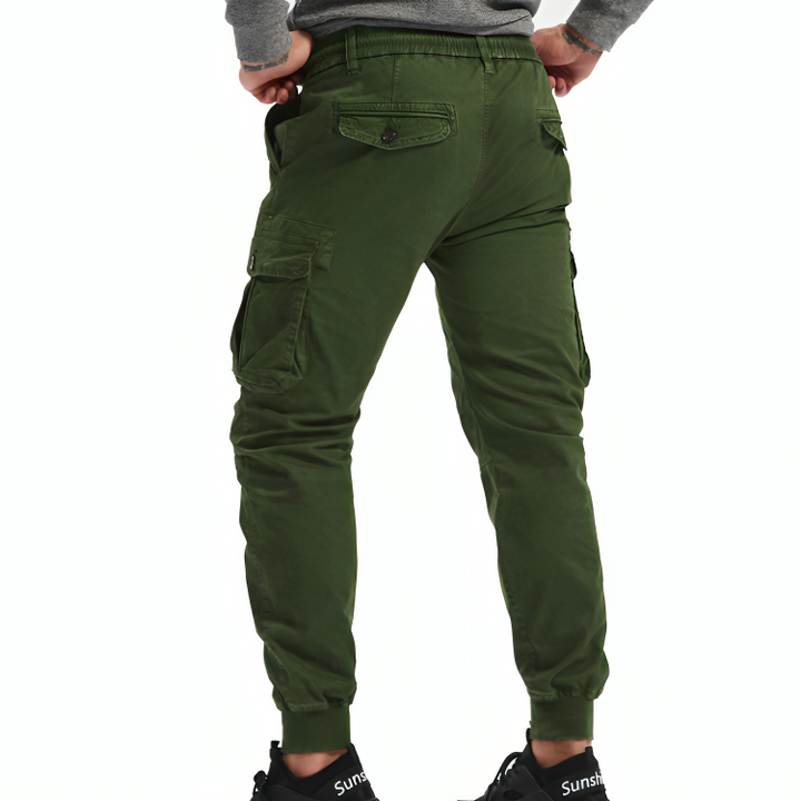 Mens Cotton Cargo Trousers - Sydney Thomas
