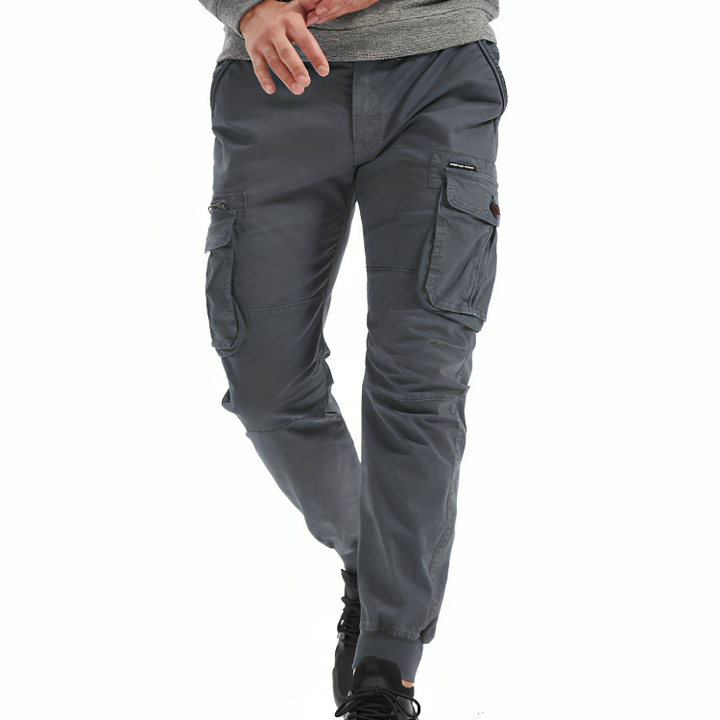 Mens Cotton Cargo Trousers - Sydney Thomas