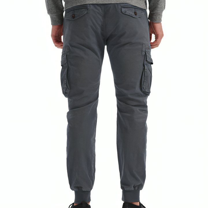 Mens Cotton Cargo Trousers - Sydney Thomas