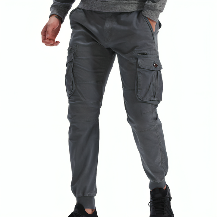 Mens Cotton Cargo Trousers - Sydney Thomas