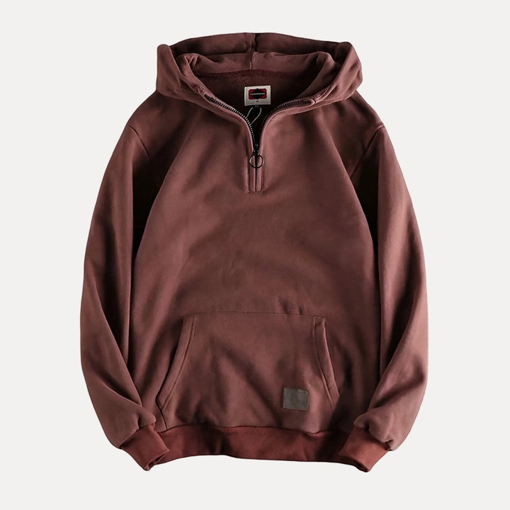 Dover Cotton Half-Zip Hoodie