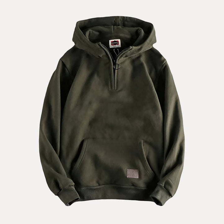 Dover Cotton Half-Zip Hoodie
