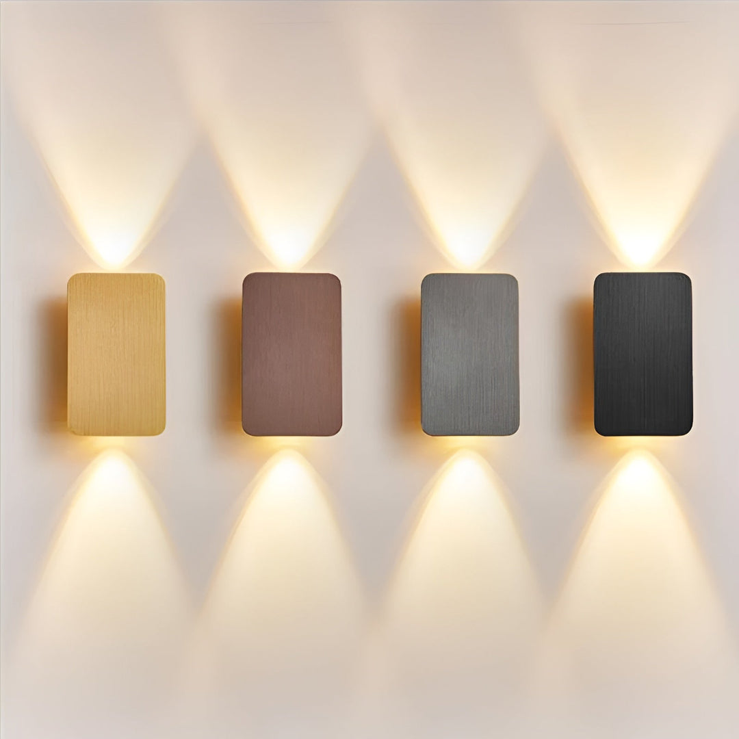 Minimalist Brushed Metal Wall Lamp