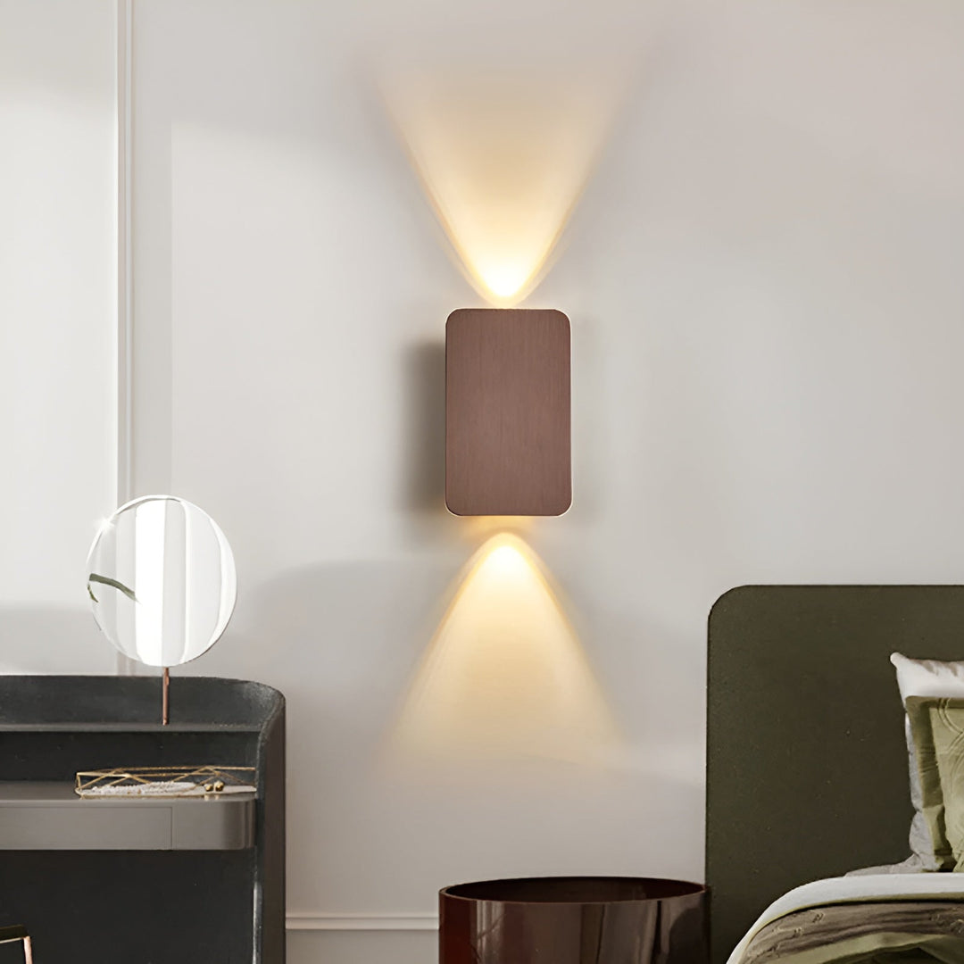 Minimalist Brushed Metal Wall Lamp