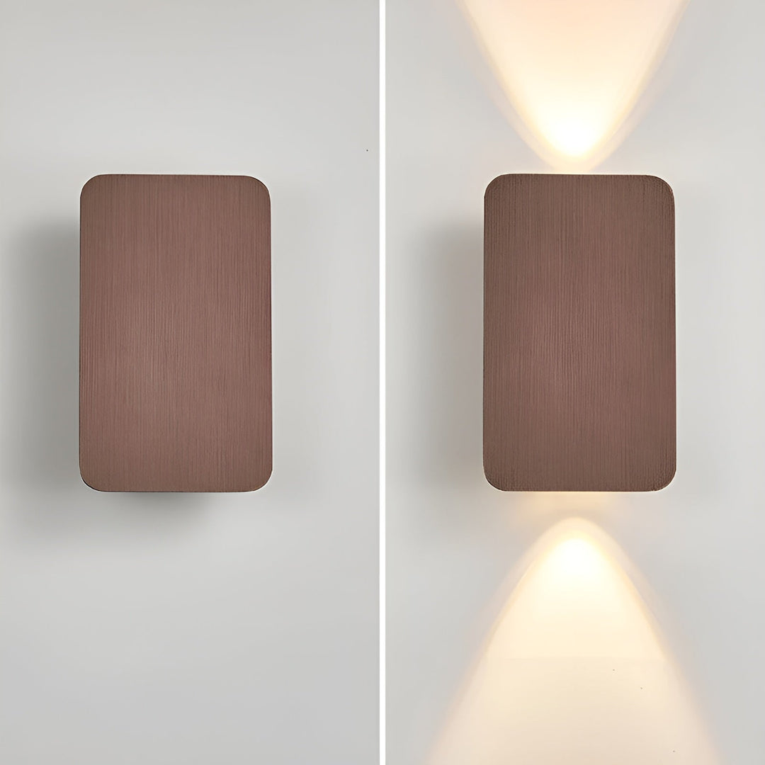 Minimalist Brushed Metal Wall Lamp
