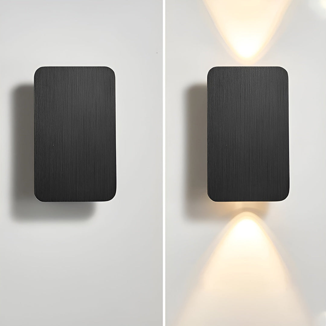 Minimalist Brushed Metal Wall Lamp