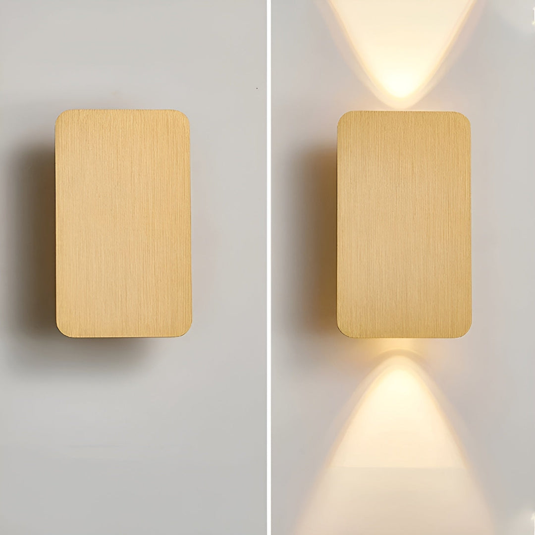 Minimalist Brushed Metal Wall Lamp