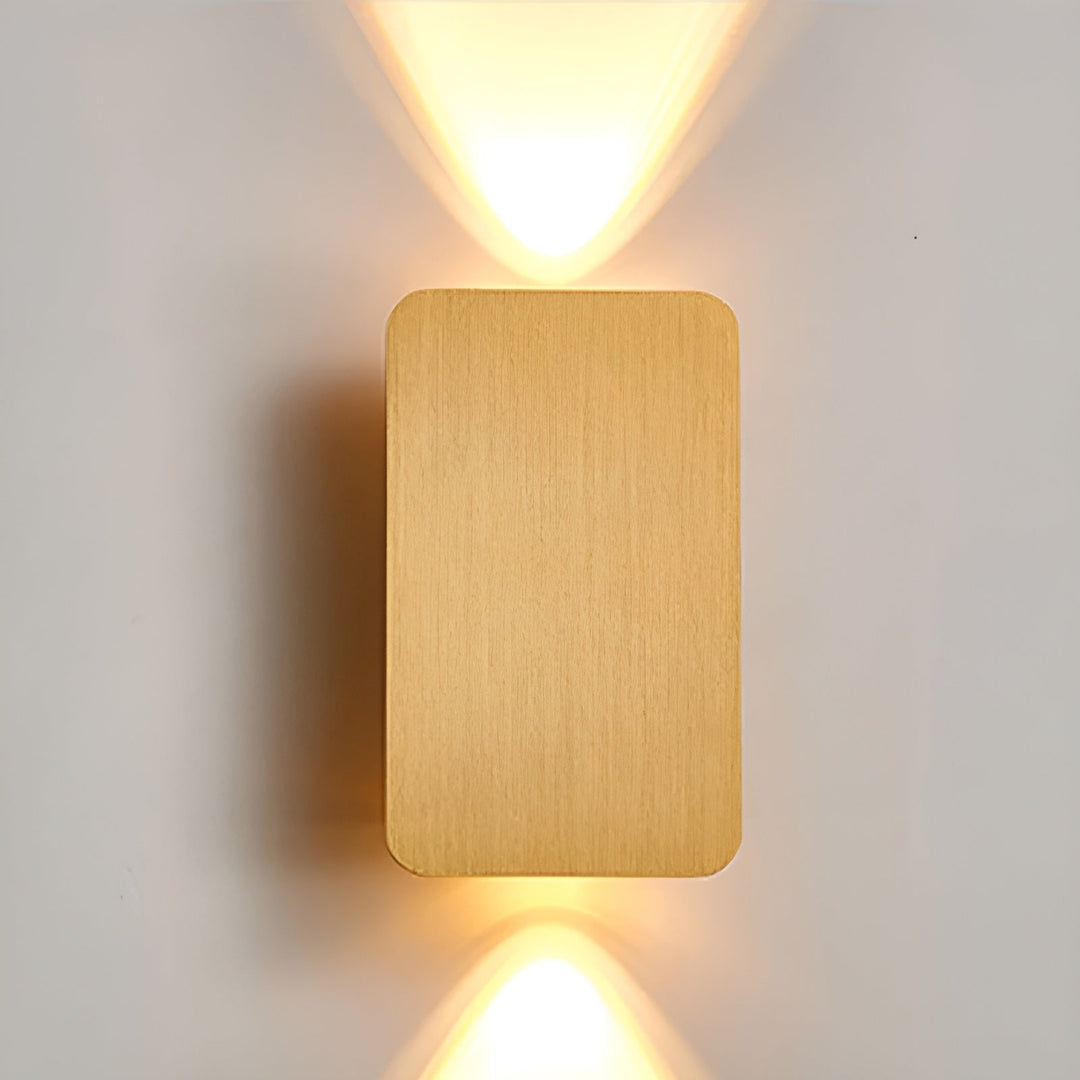 Minimalist Brushed Metal Wall Lamp