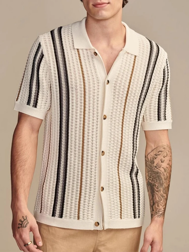 Marbella Knit Button-Up