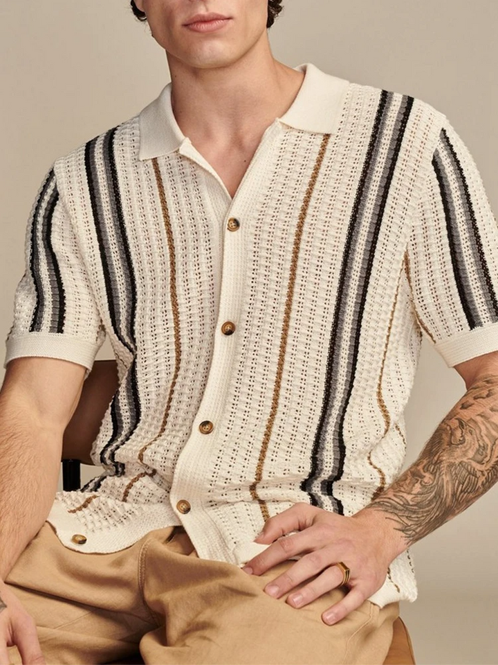 Marbella Knit Button-Up