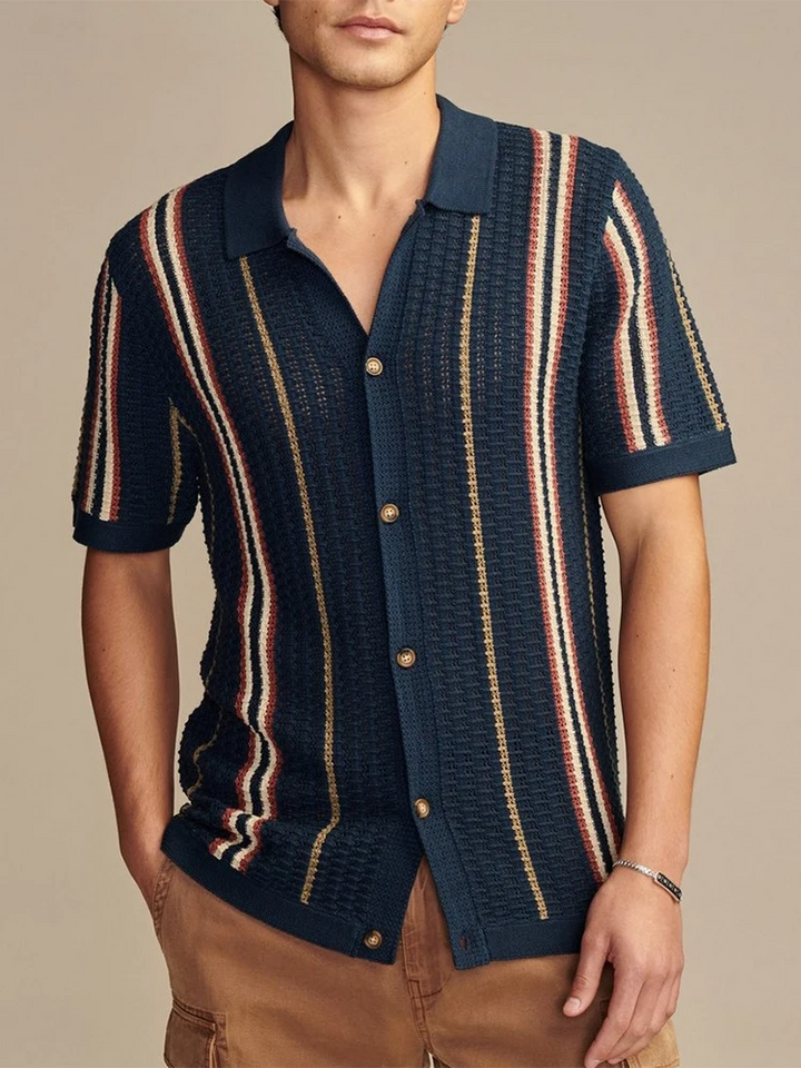 Marbella Knit Button-Up