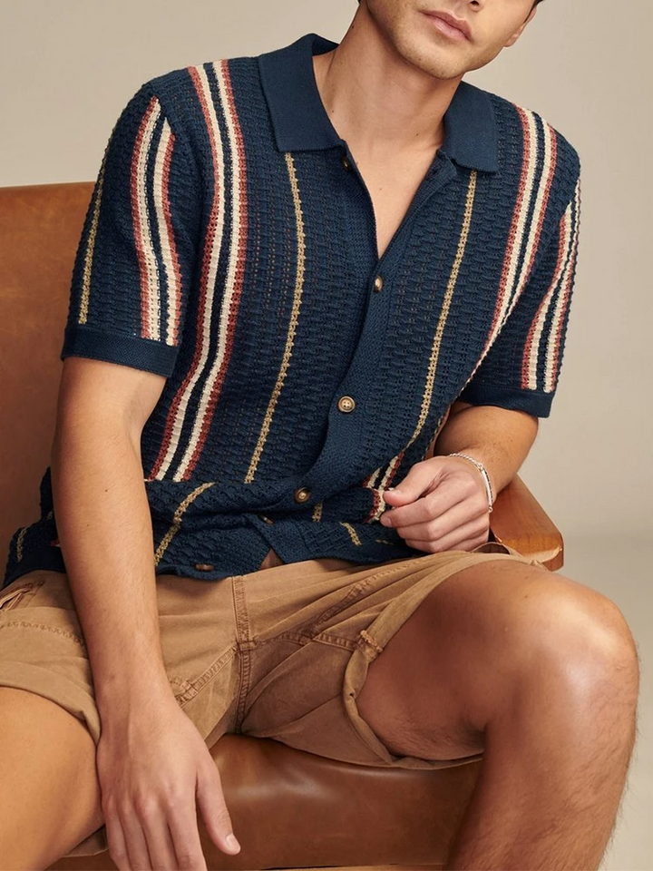 Marbella Knit Button-Up