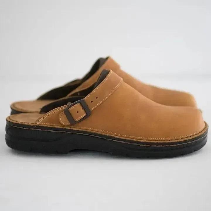 Greer Leather Slippers