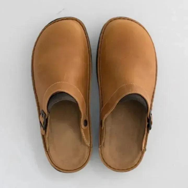 Greer Leather Slippers