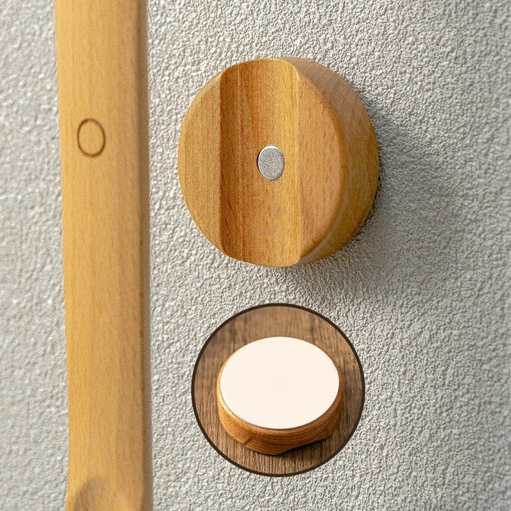 Wooden Shoehorn With Magnetic Wall Mount