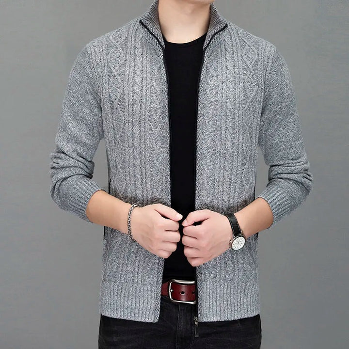Harrington Wool Knit Zip