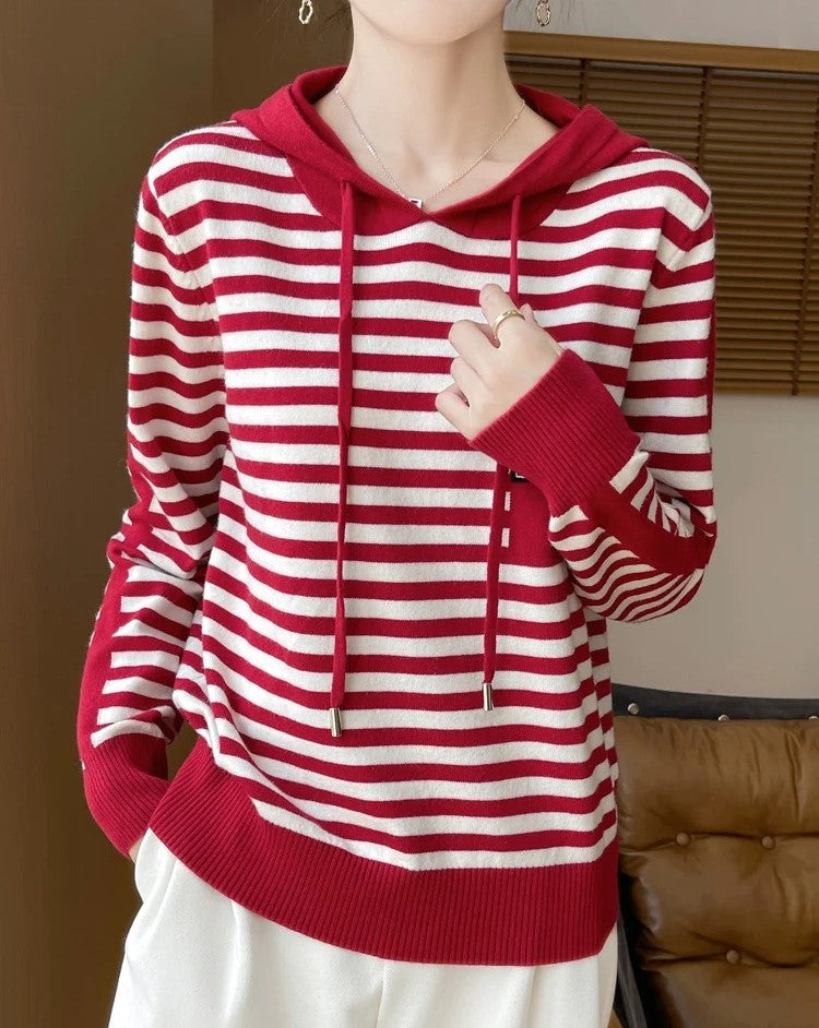 Olivia's Elegant Long Sleeve Hoodie