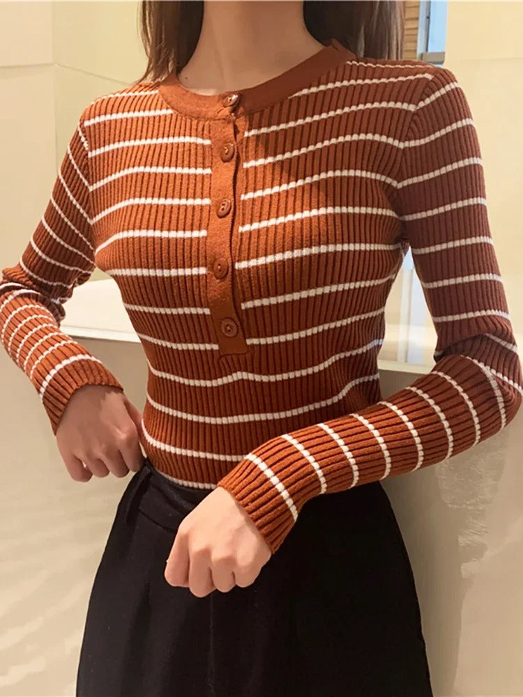 Lucia Striped Cardigan - Sydney Thomas