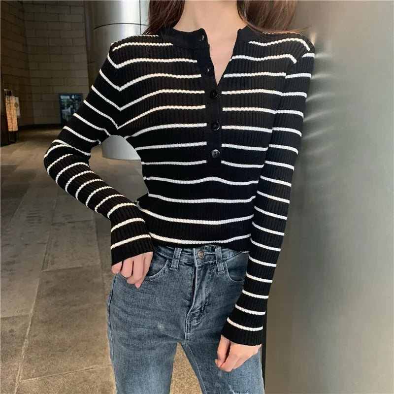 Lucia Striped Cardigan - Sydney Thomas