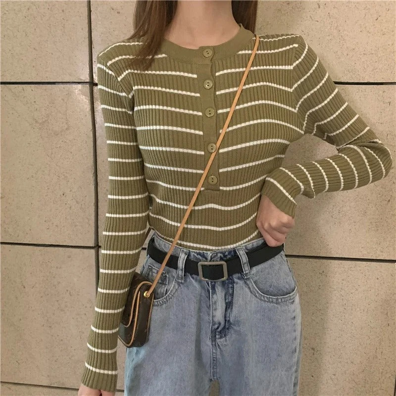 Lucia Striped Cardigan - Sydney Thomas
