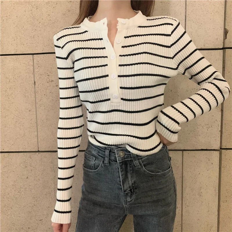 Lucia Striped Cardigan - Sydney Thomas