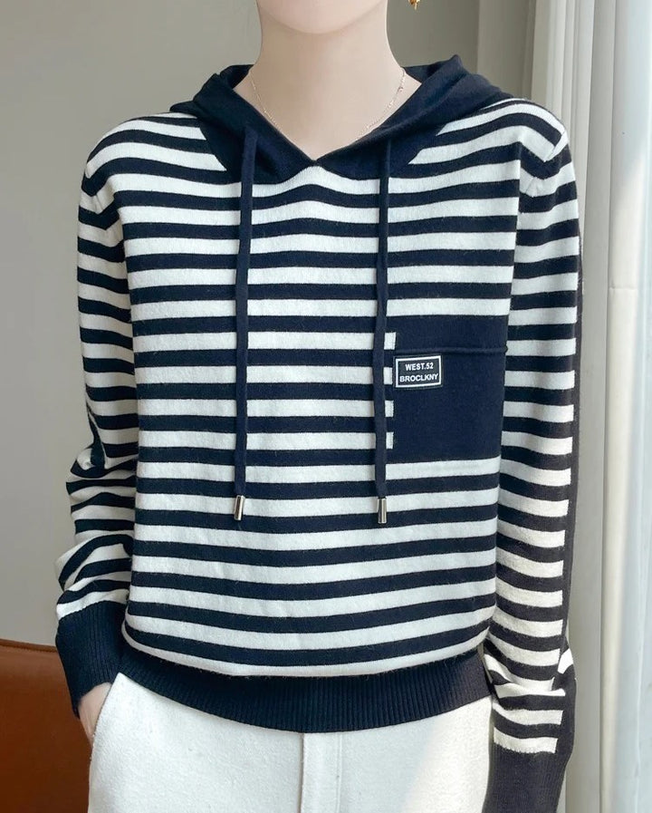 Olivia's Elegant Long Sleeve Hoodie